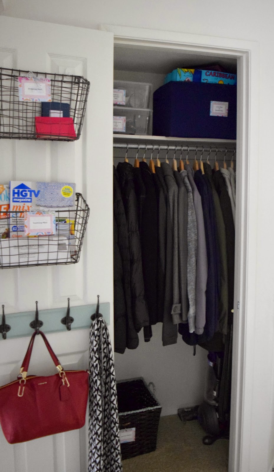 An Organized Coat Closet