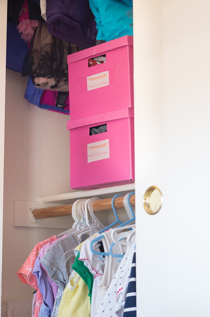 Hand Me Down Kids Clothes Storage Ideas & Organizing Tips